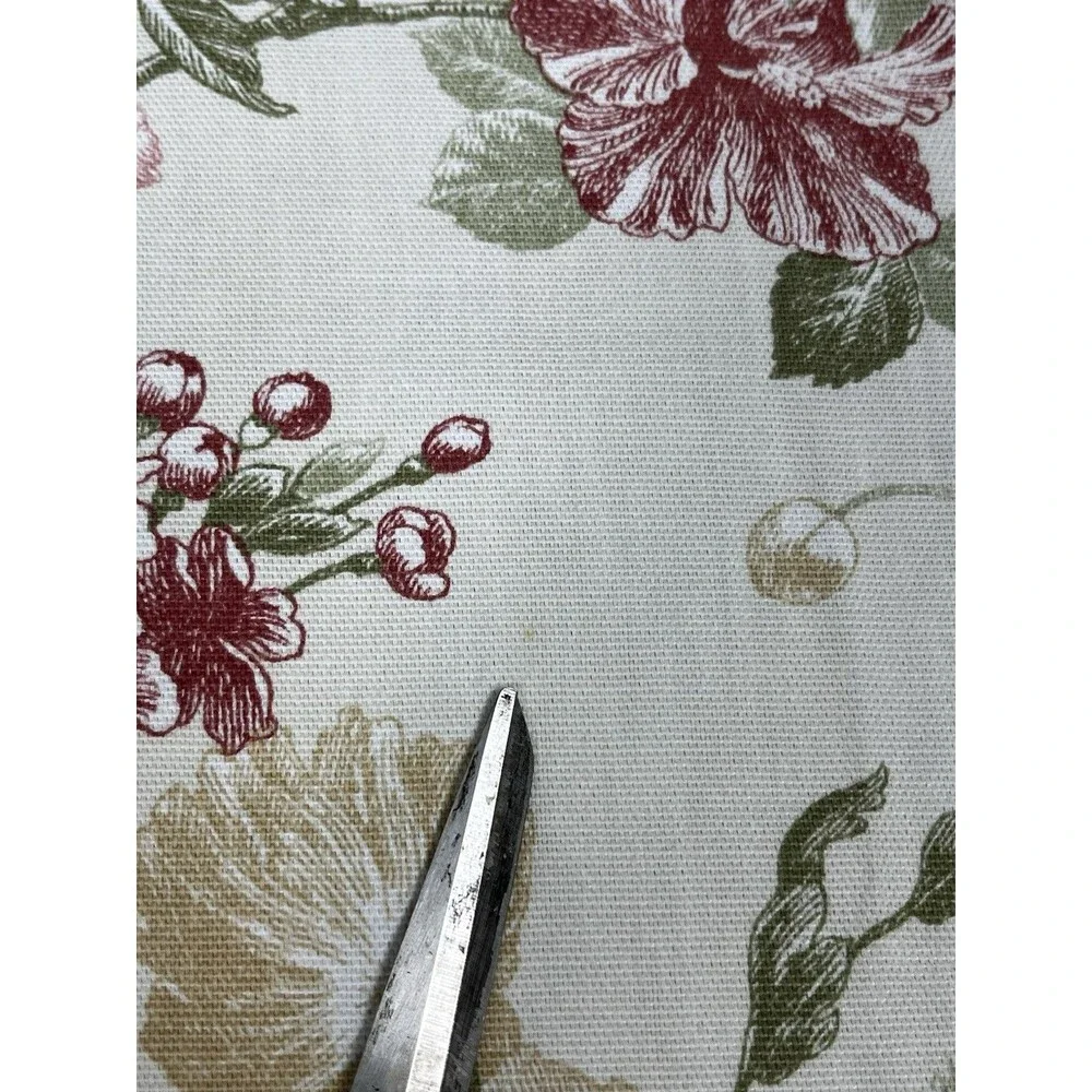 Home Trends‎ Orchard Scarsdale Floral Rose Tassel Valance Panels Set Cottagecore